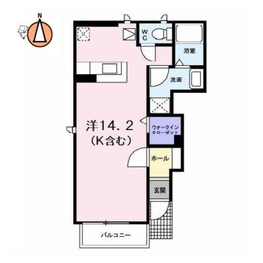 ネムス C 101の間取り図