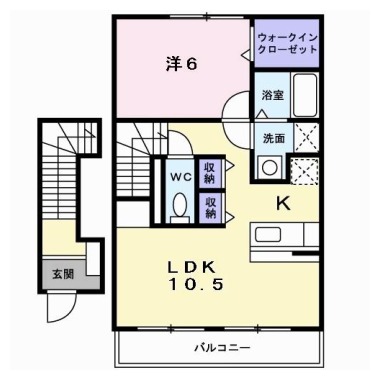 ネムス C 203の間取り図