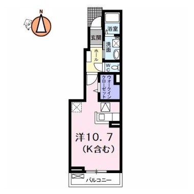 レディエンスC 102の間取り図