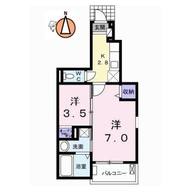 グラン・ソレイユ 101の間取り図