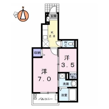 グラン・ソレイユ 103の間取り図