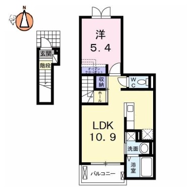 グラン・ソレイユ 203の間取り図