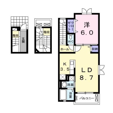 グラン・ソレイユ 301の間取り図