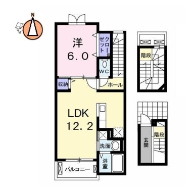 グラン・ソレイユ 303の間取り図