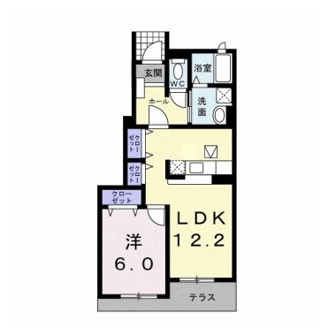 ヒルズ住吉 A 102の間取り図