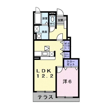 ヒルズ住吉 A 103の間取り図
