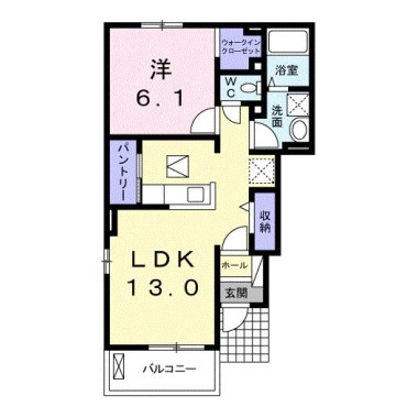 セント・フローラ D 101の間取り図