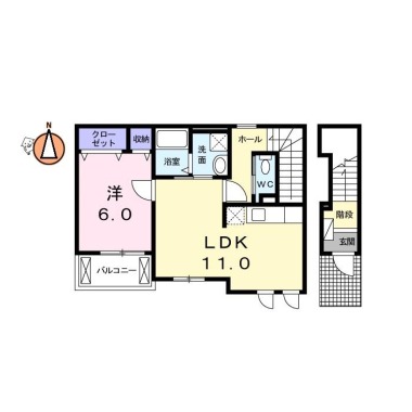 フローレンスN 205の間取り図