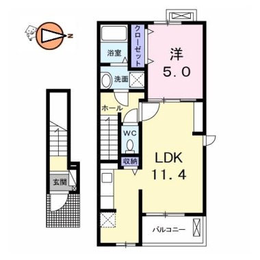 リトル ファイン 203の間取り図