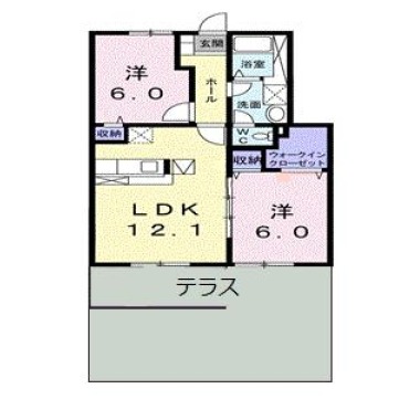 オーブ II 102の間取り図