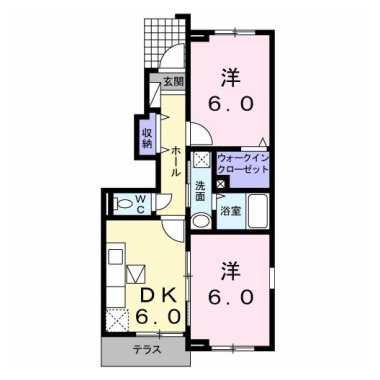 ラ・ゴロンドリーナB 101の間取り図