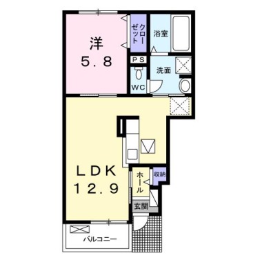 プルミエ I 103の間取り図