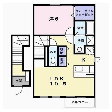 メゾン・コモド B 205の間取り図