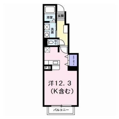 メイプレーヌ A 103の間取り図
