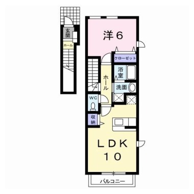 メイプレーヌ A 201の間取り図