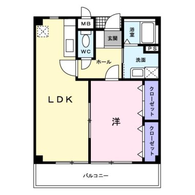 レジデンス・ノンノサン 206の間取り図