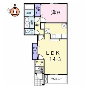 レクサスI B 105の間取り図