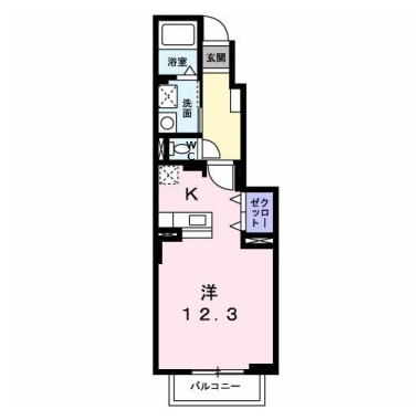 フラット古鷹 103の間取り図