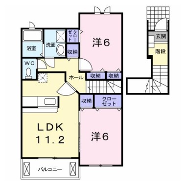 エピーメロンA 202の間取り図