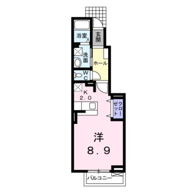 フレンドリーハープ大林 103の間取り図