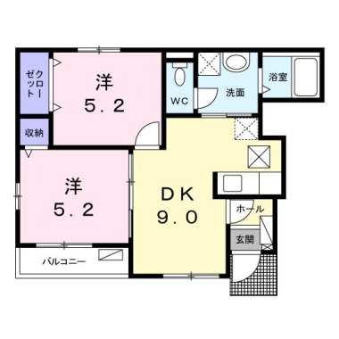 エル グレイス 101の間取り図