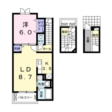 コーポ・サンピア 303の間取り図