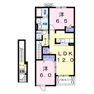 コスミオン D 202の間取り図