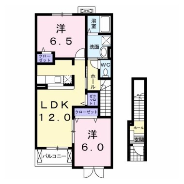 コスミオン D 203の間取り図