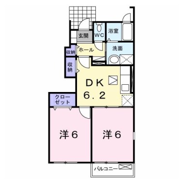 プレ ブリッジ シェトワ I 101の間取り図