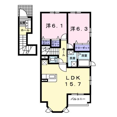 エテルノ C 201の間取り図