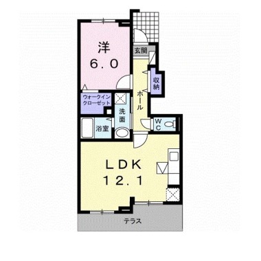 ア・ラ・モード A 103の間取り図