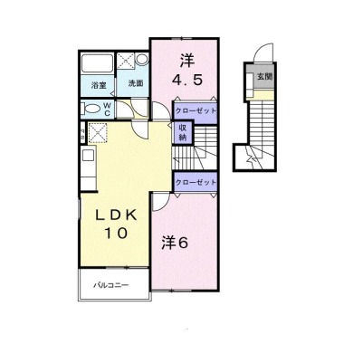 リーオ・グランデA 203の間取り図
