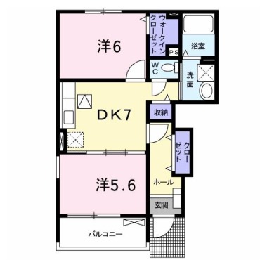 ヴィラージュ 101の間取り図