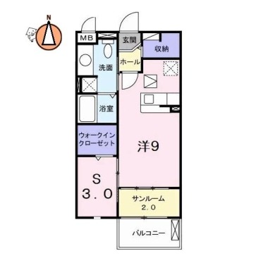 EKARINA助任 101の間取り図