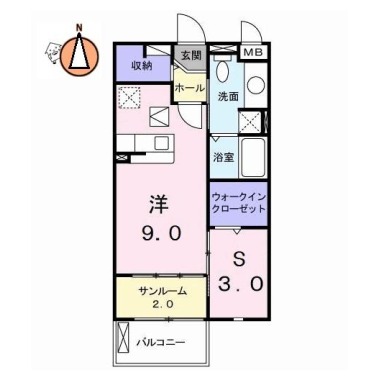 EKARINA助任 102の間取り図