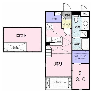 EKARINA助任 205の間取り図