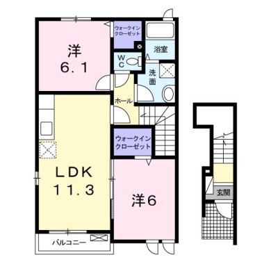 アリーヴィオA 201の間取り図