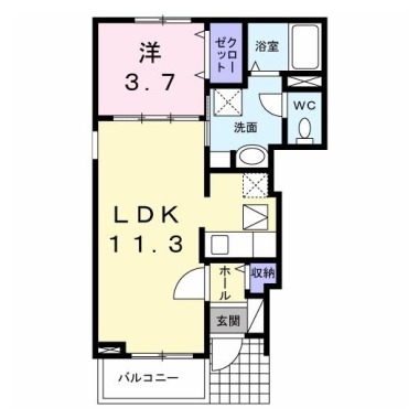 ビオラ 101の間取り図