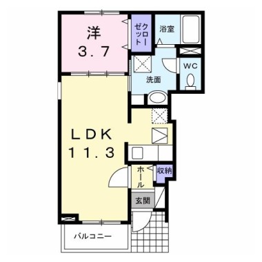 ビオラ 101の間取り図