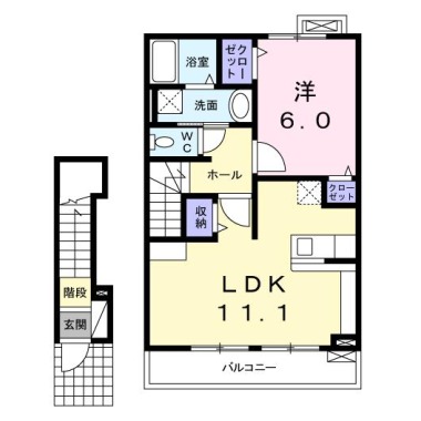 ビオラ 203の間取り図