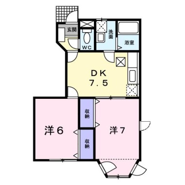 メゾン.ド ファミーユC 101の間取り図