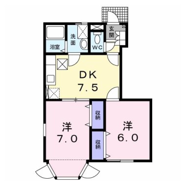 メゾン．ド ファミーユC 103の間取り図