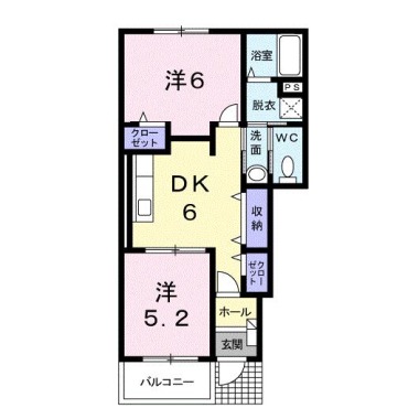 サンライズ貴園B 101の間取り図