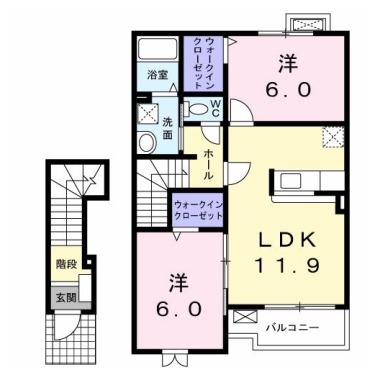 シャイン 203の間取り図
