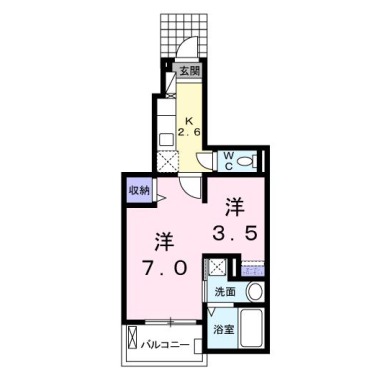 クラール蔵本 103の間取り図