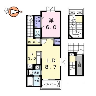 クラール蔵本 301の間取り図