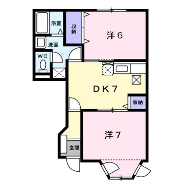 ルクプル A 102の間取り図
