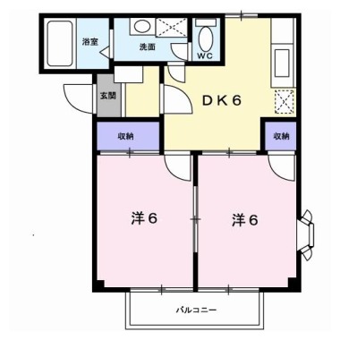 イーグルハイツ 205の間取り図