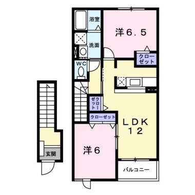 レジデンス福園 202の間取り図
