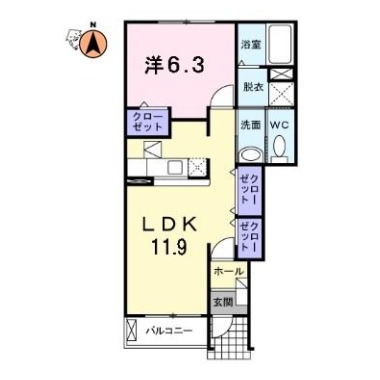 レクサスI A 101の間取り図